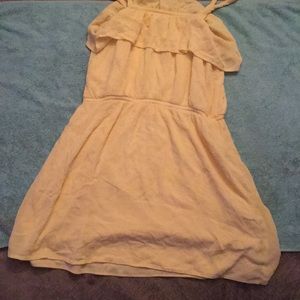 Yellow dress spaghetti strap